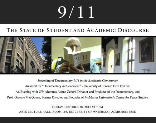 Poster- 9/11 State of Academic Discourse